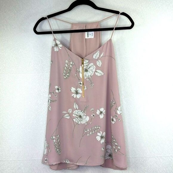 Express Barcelona Reversible Floral Halter Tank L - Picture 1 of 5